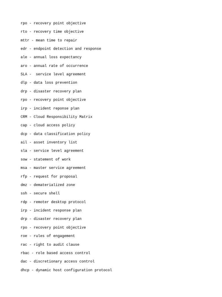 Key IT Security Acronyms Explained | PDF