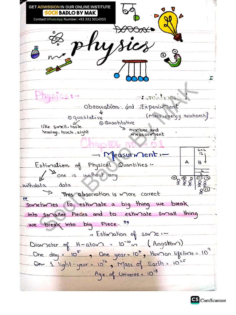 CH 01 Measurement Notes | PDF