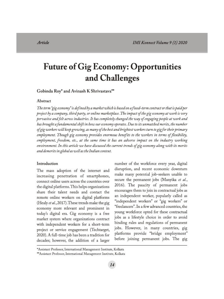 Gig Economy | PDF