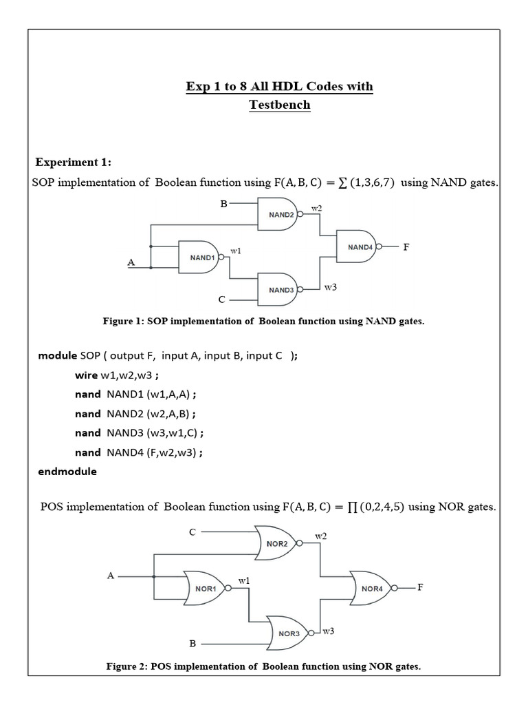 DSD Lab (HDL - Testbench) Anindya Dolui (22052189) | PDF | Computer ...