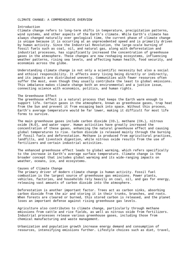 Understanding Climate Change Impacts | PDF | Climate Change ...