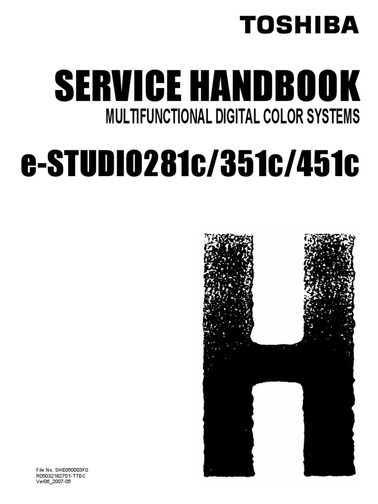9310414-Toshiba E-Studio281c 351c 451c Service Handbook | Image Scanner |  Microsoft Windows