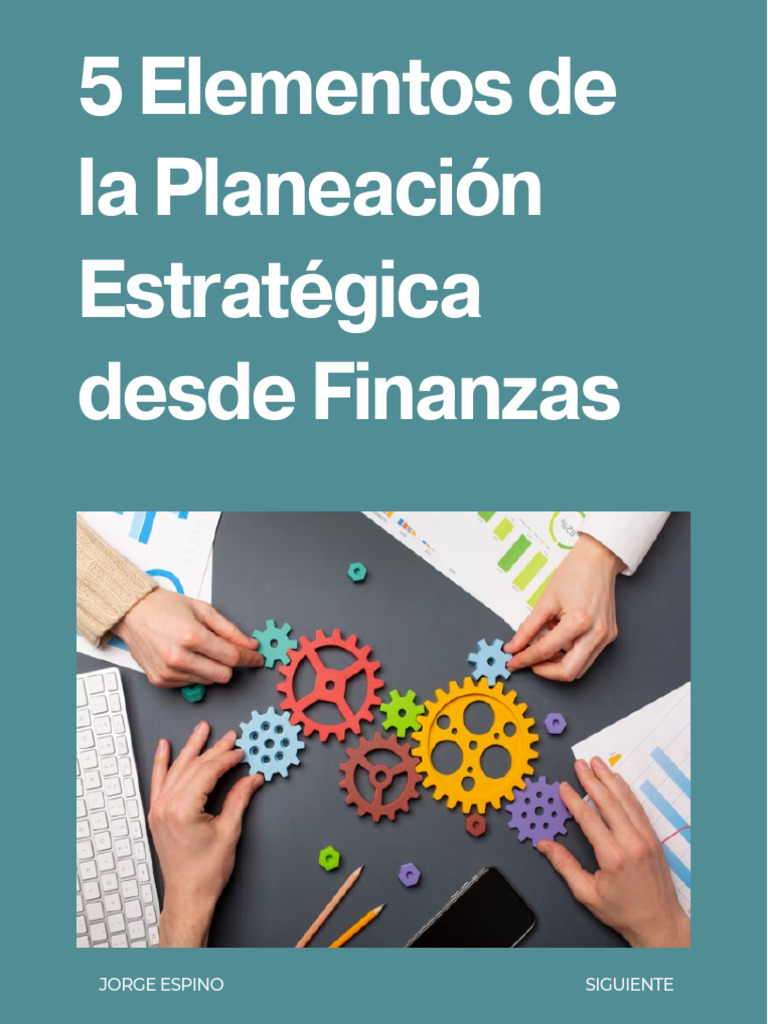 5 Claves de Finanzas en Planeación Estratégica | PDF | Planificación ...