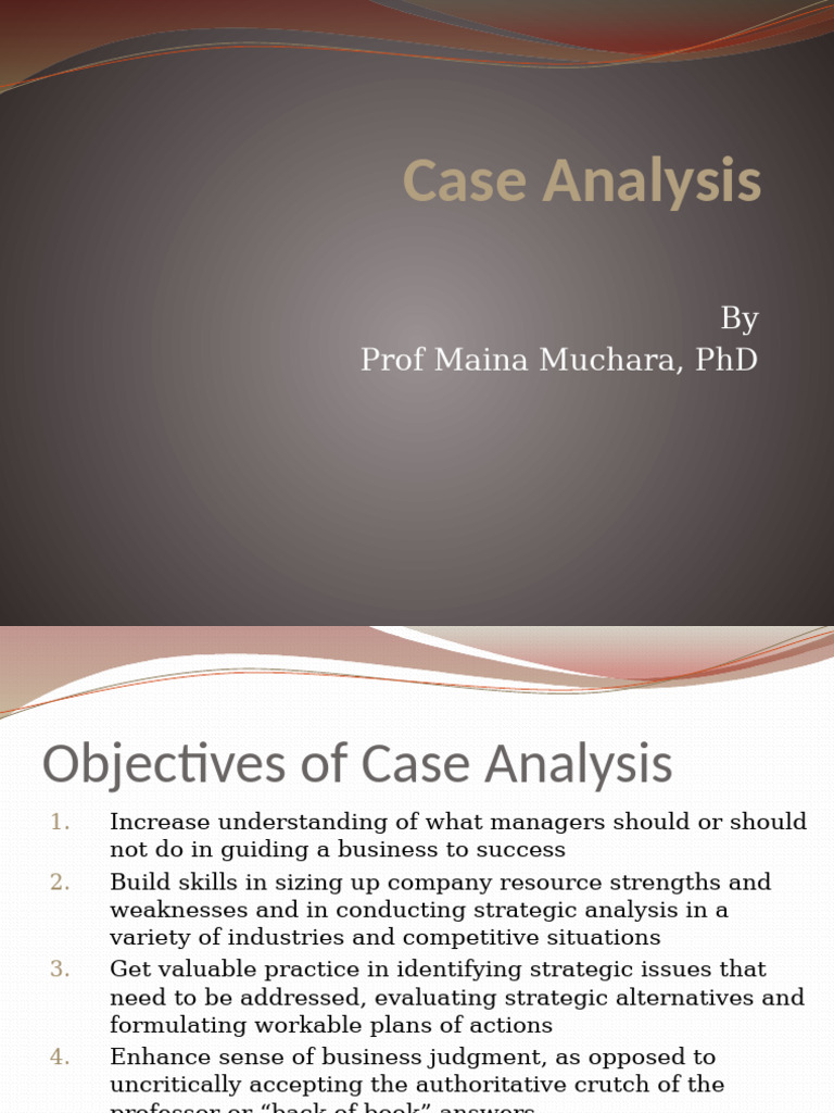 Effective Case Analysis Strategies | PDF | Analysis | Cognitive Science