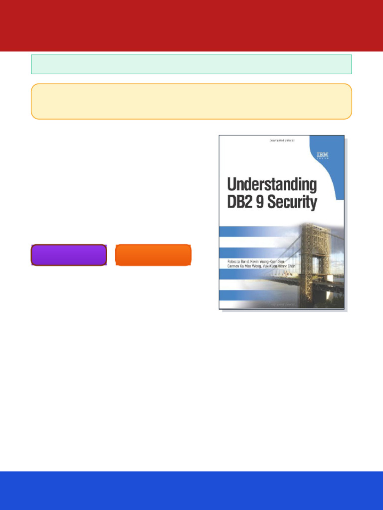 Understanding DB2 9 Security 1st Edition Rebecca Bond Ebook Digital ...