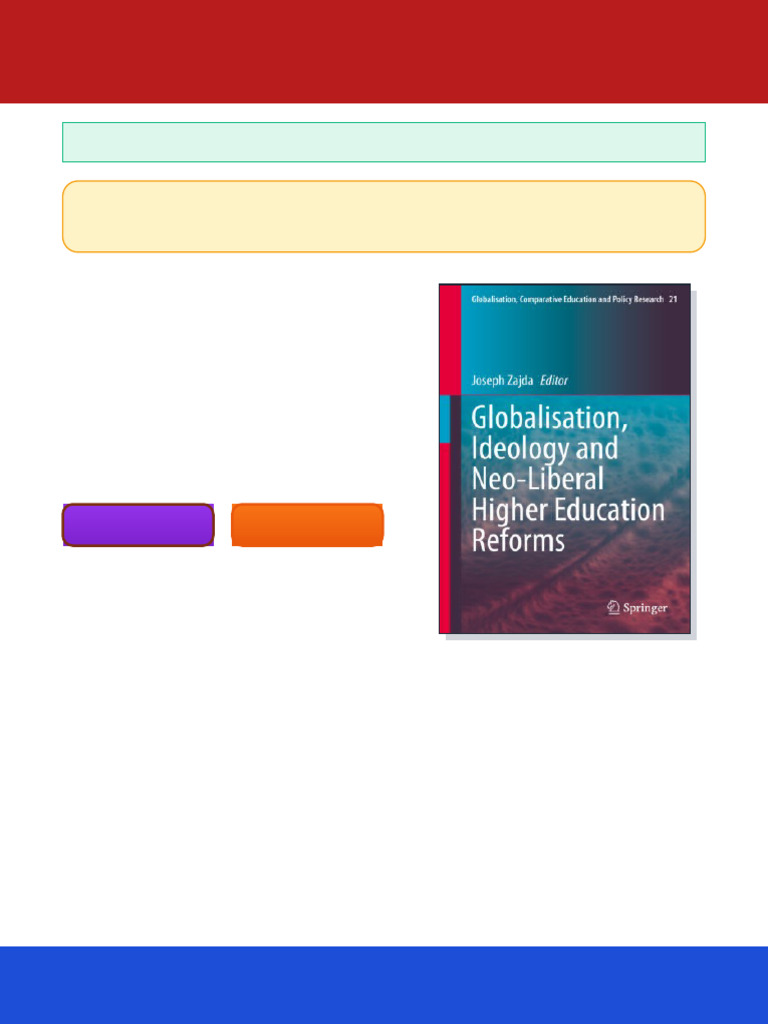 Globalisation Ideology and Neo Liberal Higher Education Reforms Joseph ...