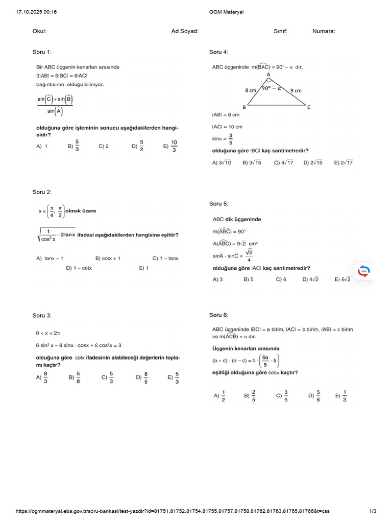 Test 16 | PDF