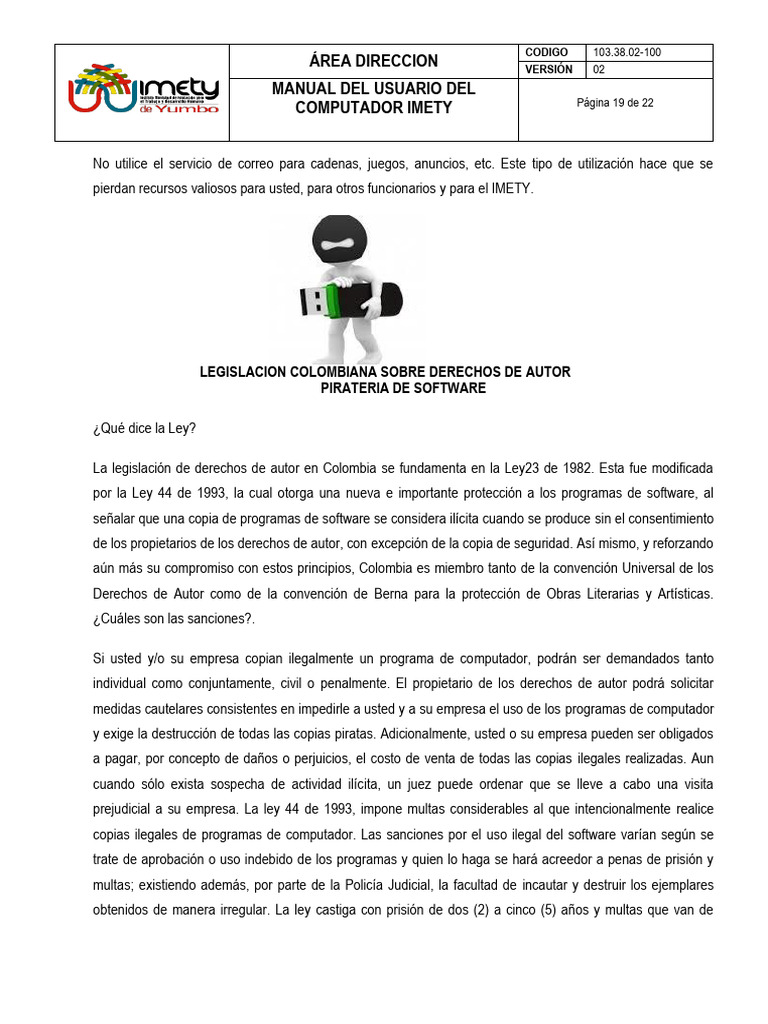 Legislación sobre Derechos de Autor en Software | PDF | Informática ...