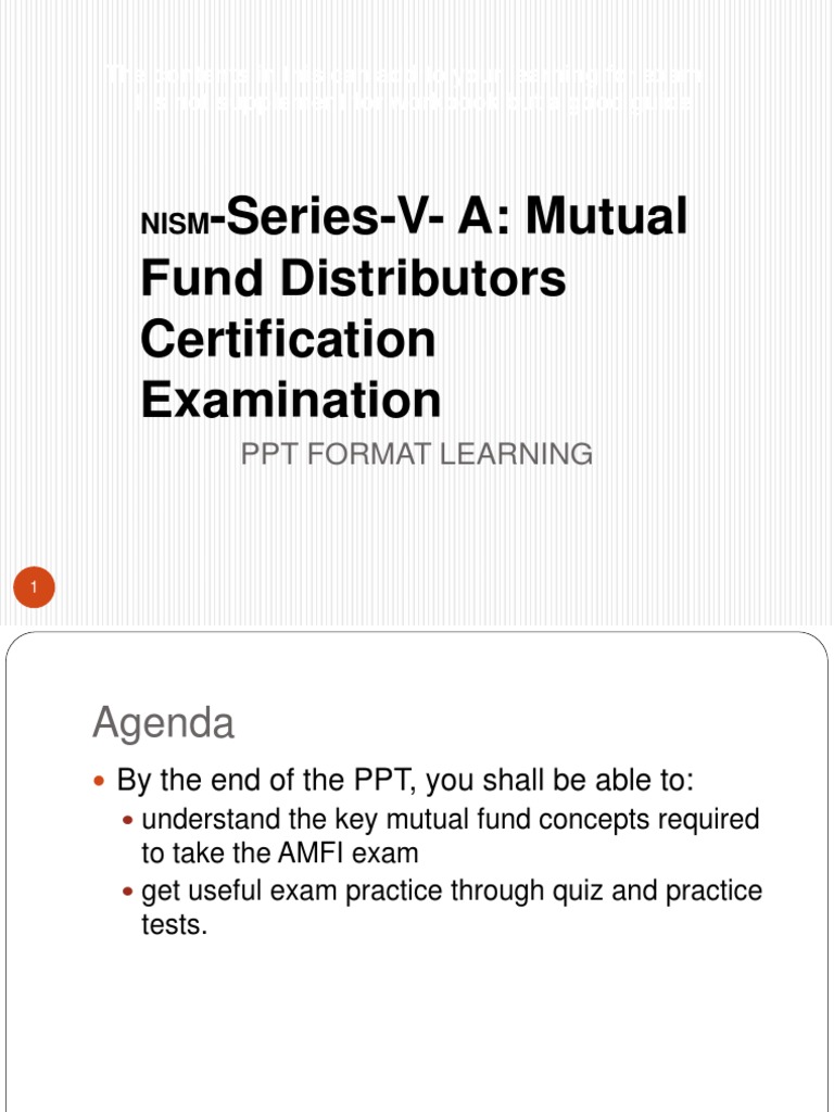 AMFI Exam Preparation Guide | PDF | Exchange Traded Fund | Mutual Funds