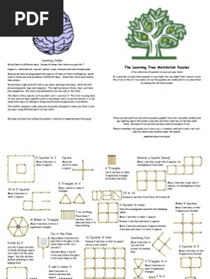 Math Matchstick Puzzles with Answers PDF + Online