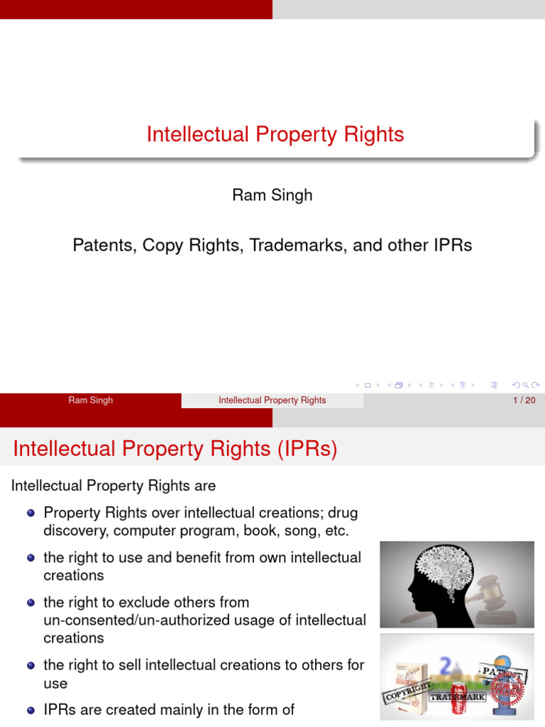 Understanding Intellectual Property Rights | PDF | Intellectual ...