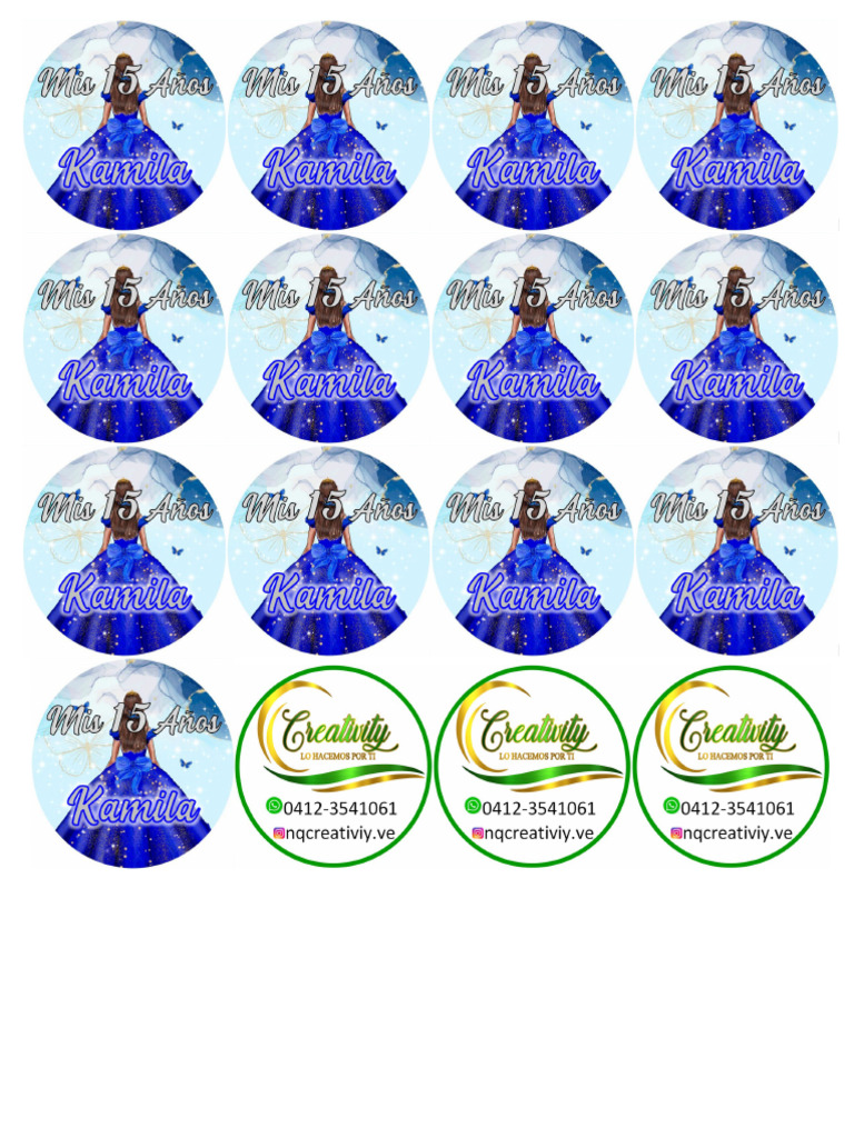 15 Años Stickers | PDF
