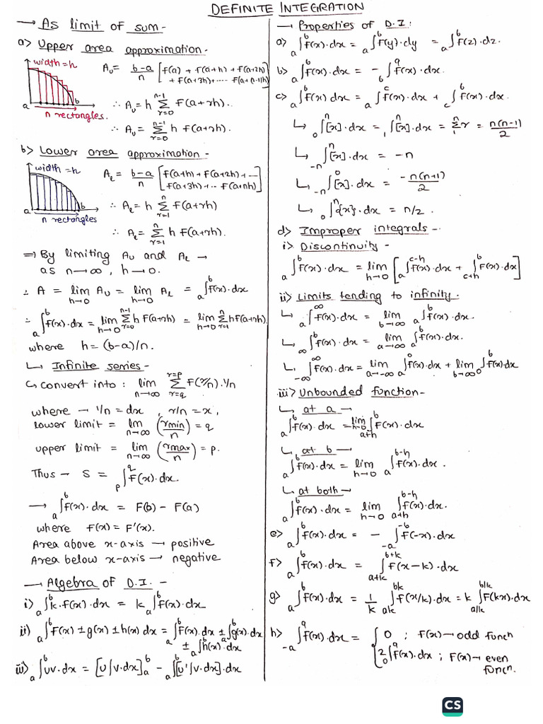 2) Definite Integration | PDF