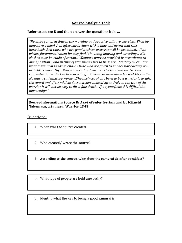 Samurai Rules and Responsibilities Explained | PDF