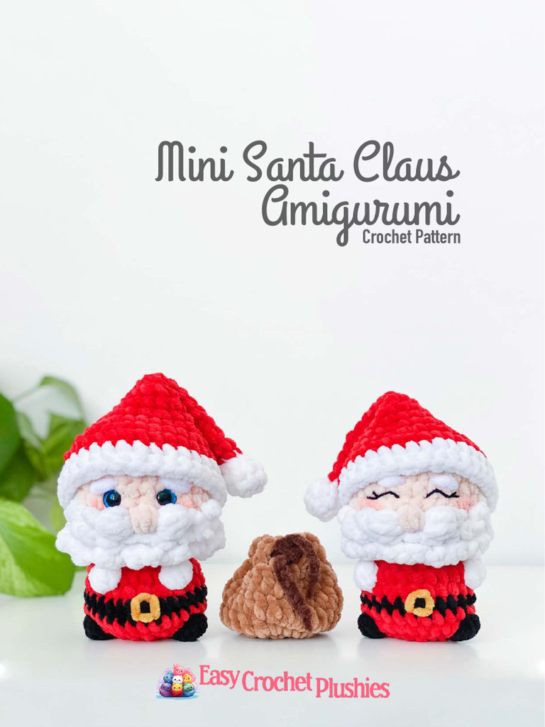 Mini Santa Claus Amigurumi Pattern | PDF | Crochet | Amigurumi