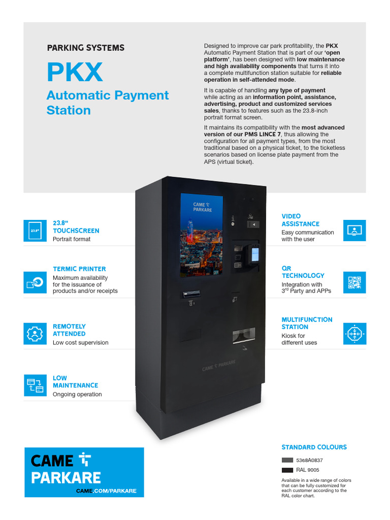 PKX Automatic Payment Station Overview | PDF | Emv | Computing