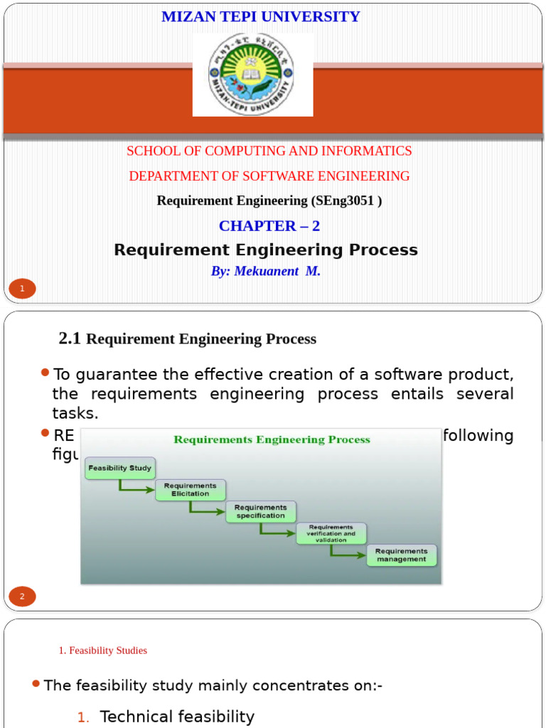 Requirement Engineering Process Overview | PDF | Computing | Systems ...