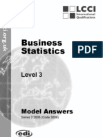 Business Statistics: Level 3