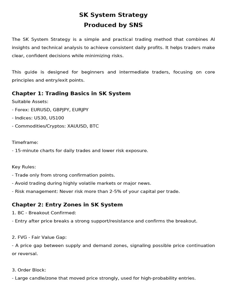 SK System Trading Strategy Guide | PDF
