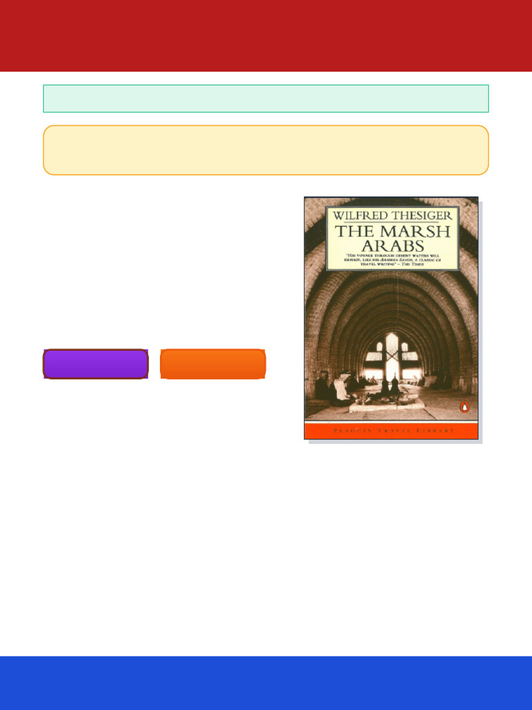 The Marsh Arabs 1964 New Introduction 2007 Wilfried Thesiger Ebook ...