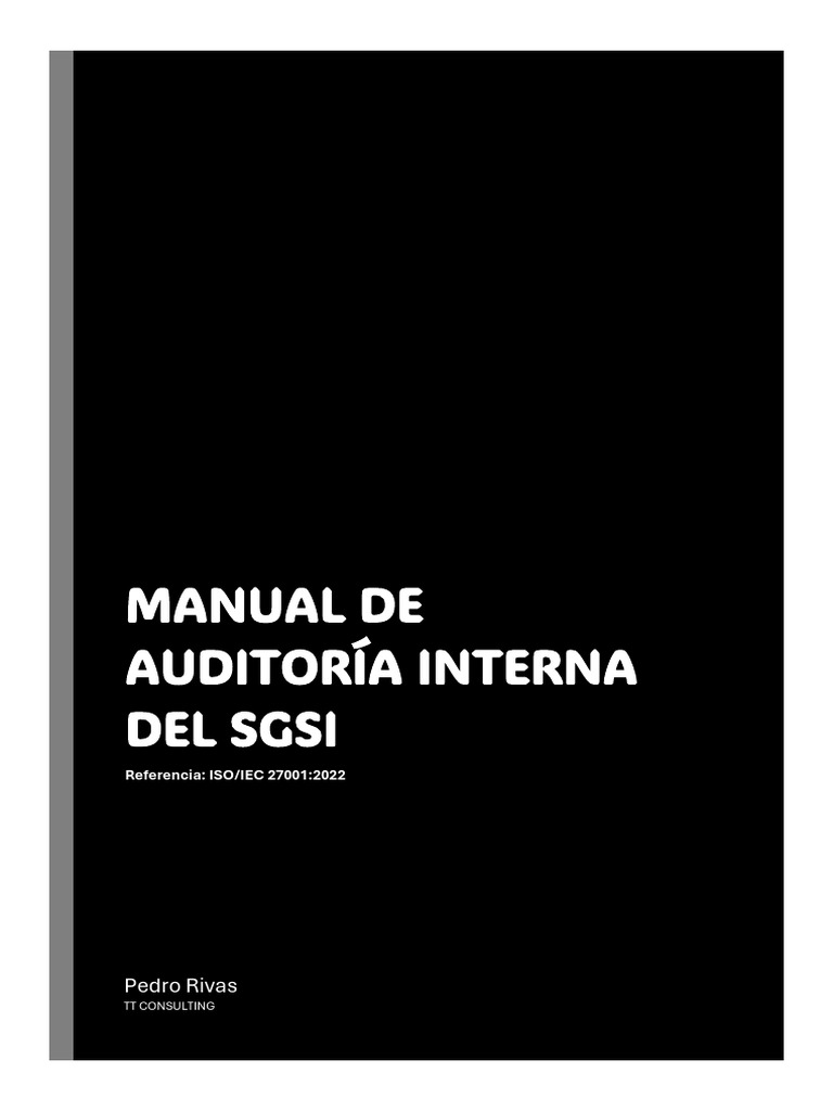 Auditoría Interna SGSI según ISO 27001 | PDF | Auditoría | Contralor