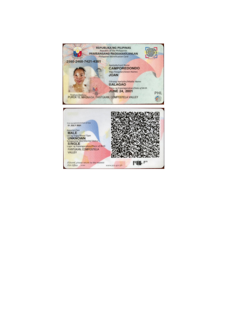 Nat ID Ready Sure To Print | PDF
