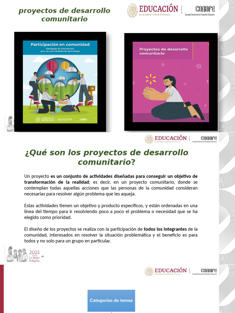 Proyectos de Desarrollo Comunitario | PDF