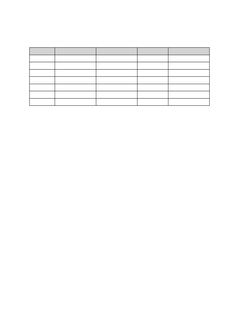 Study Timetable Columns | PDF