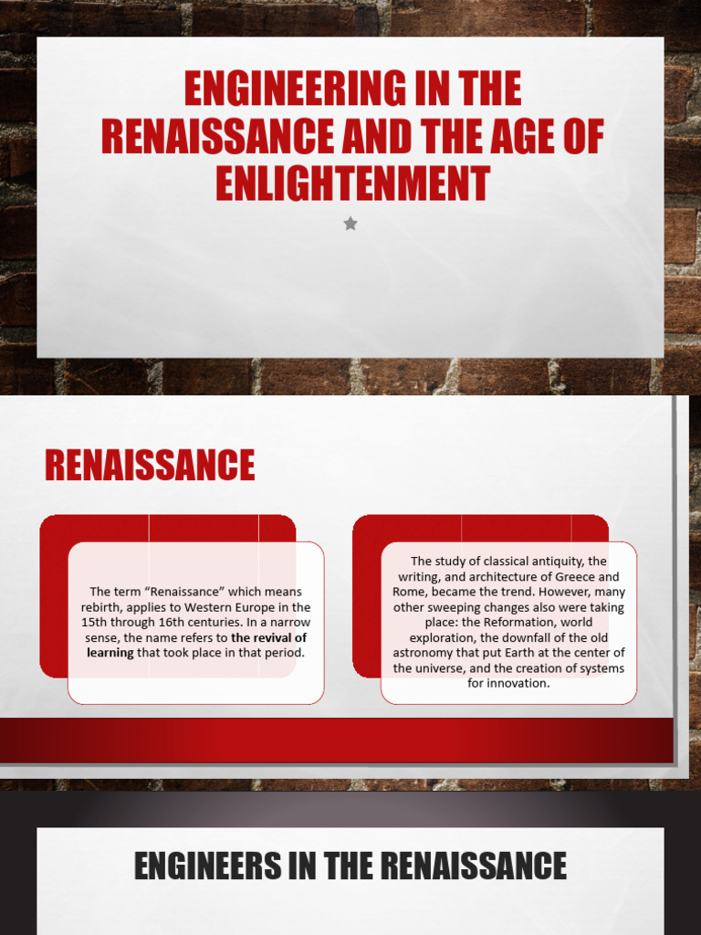Renaissance Engineering Innovations | PDF | Renaissance