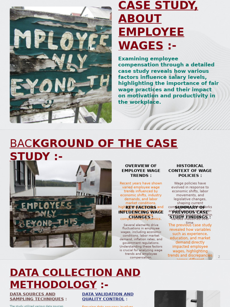 Case Study - (Wages of Employee) | PDF | Employment | Labour Economics