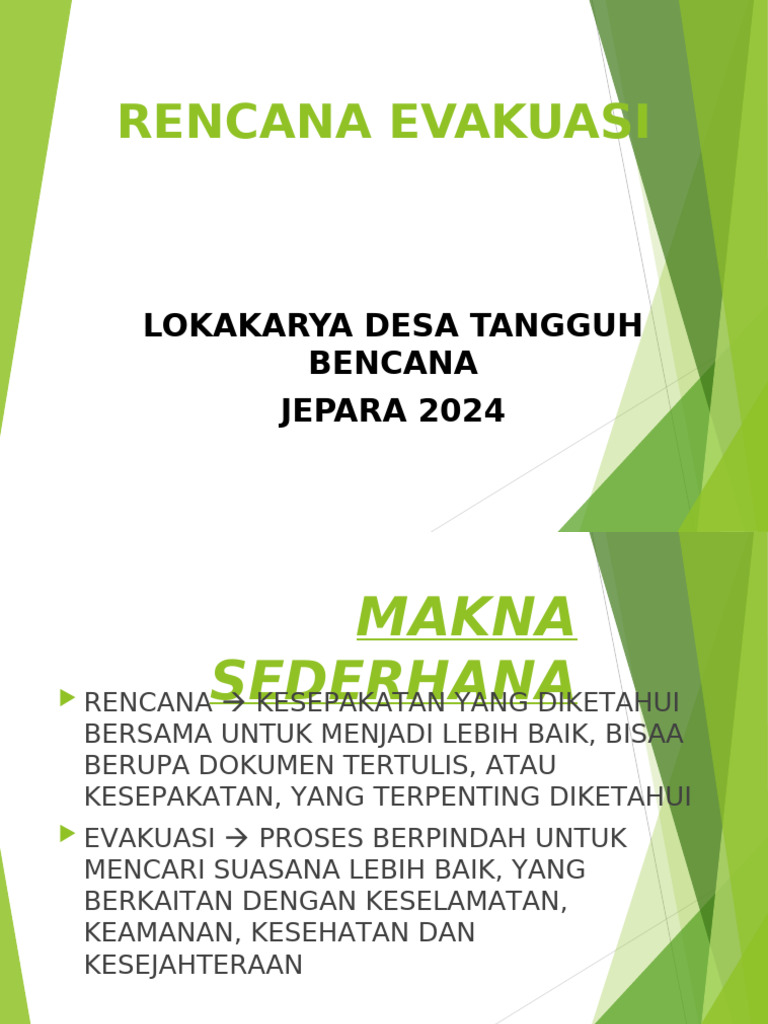9 RENCANA EVAKUASI | PDF
