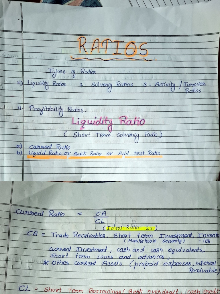 Financial Ratios and Analysis Guide | PDF | Debt | Accounting