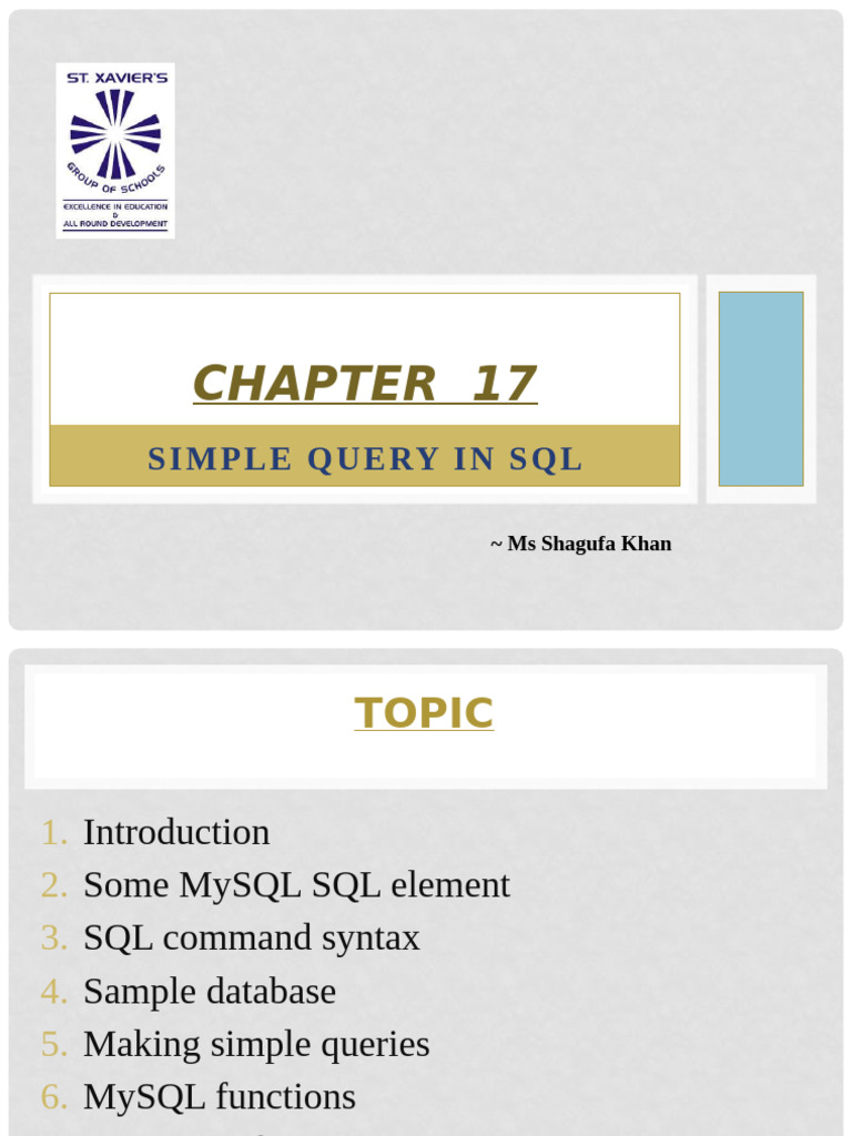Simple SQL Queries Explained | PDF | Databases | Sql