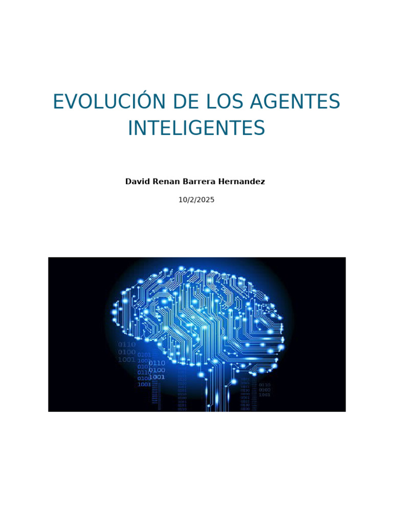 Evolución de Agentes Inteligentes IA | PDF | Inteligencia artificial ...