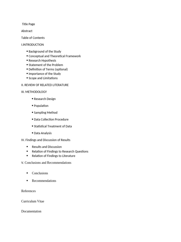 Research Study Framework and Findings | PDF