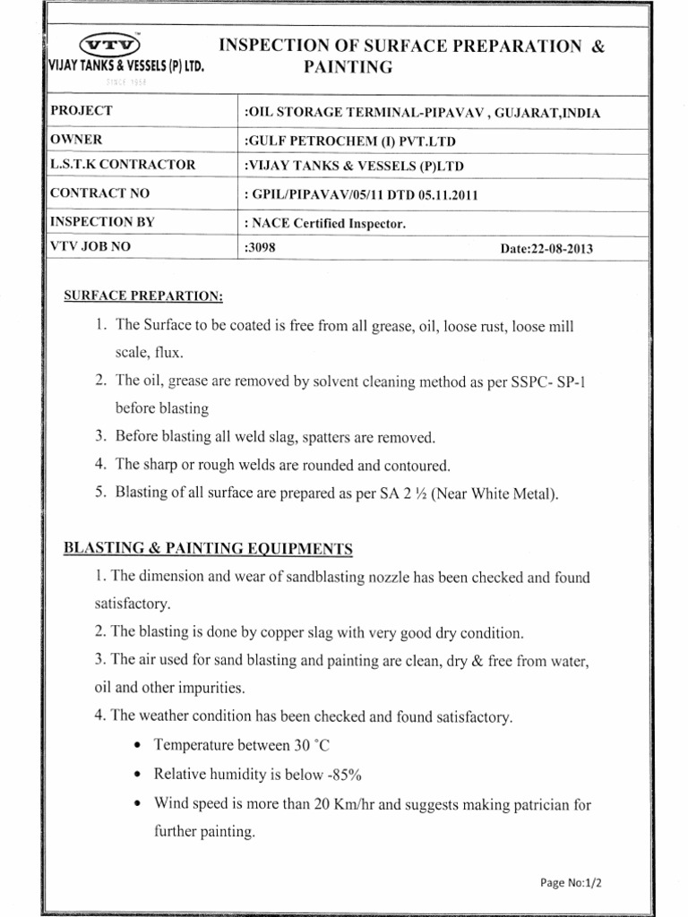 Paint Inspection | PDF