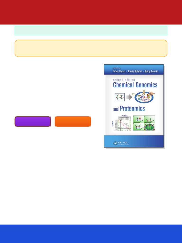 Chemical Genomics and Proteomics Second Edition Ebook Reading Bundle ...