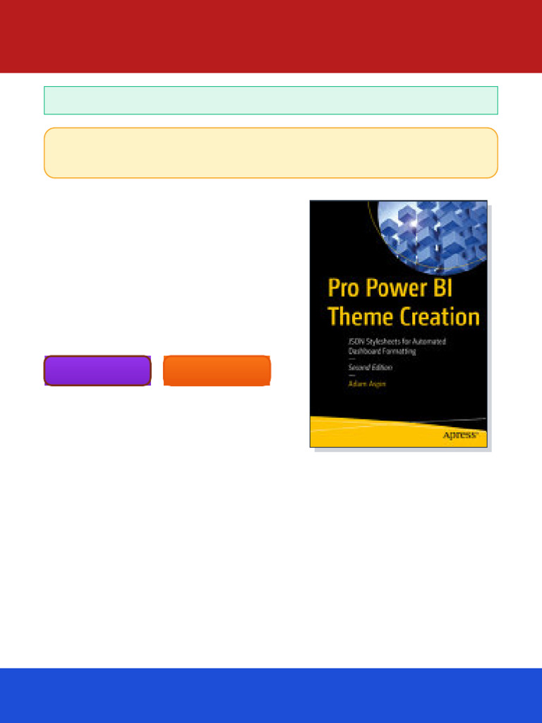 Pro Power BI Theme Creation: JSON Stylesheets for Automated Dashboard ...