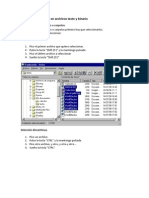 Operaciones Básicas en Archivos Texto y Binario