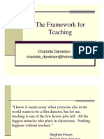 The Framework For Teaching: Charlotte Danielson