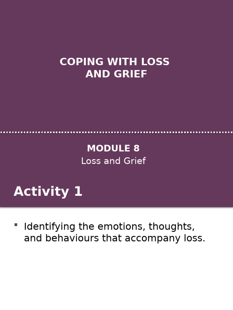 Understanding Grief and Coping Strategies | PDF | Grief | Psychological ...