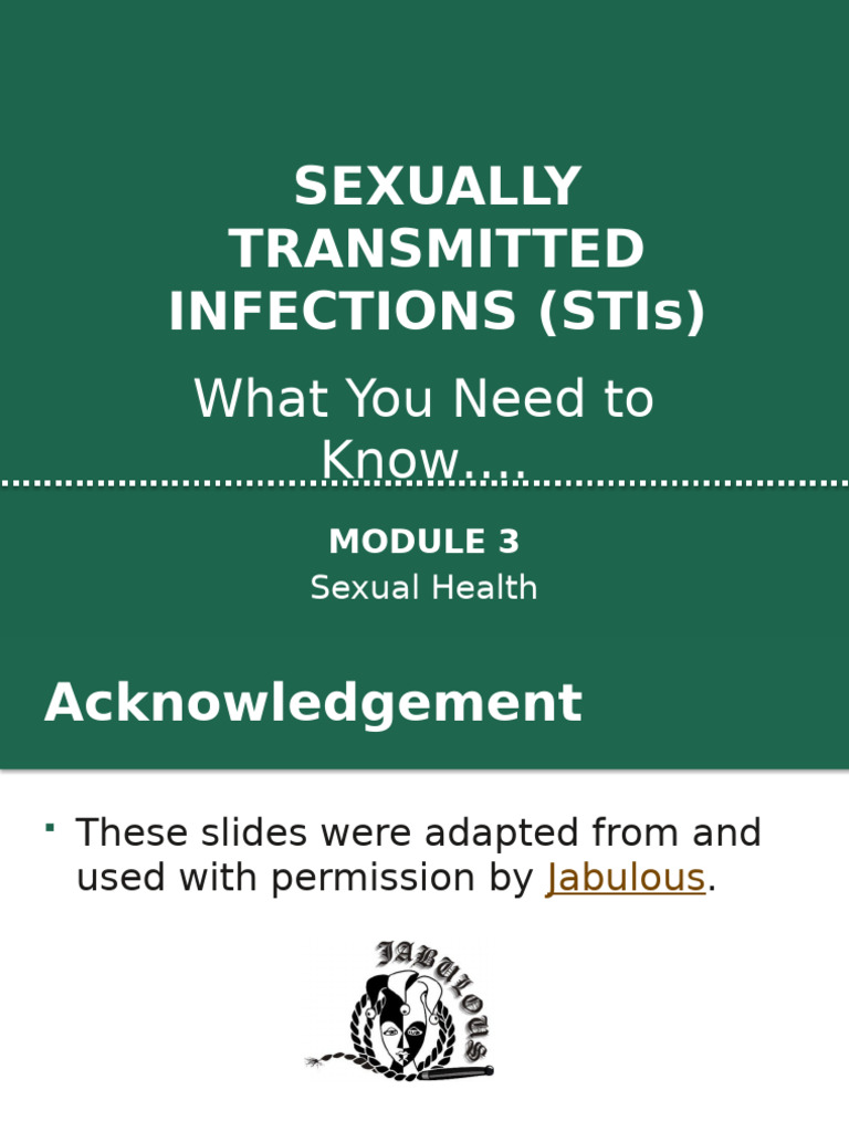 Understanding STIs: Risks and Prevention | PDF | Sexually Transmitted ...