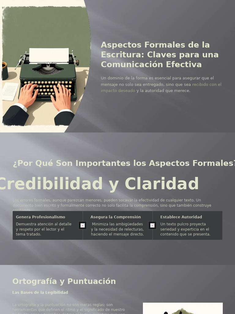 Aspectos Formales de La Escritura Claves para Una Comunicacion Efectiva ...