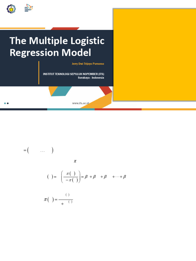 Week 11-The Multiple Logistic Regression Model | PDF | Logistic ...