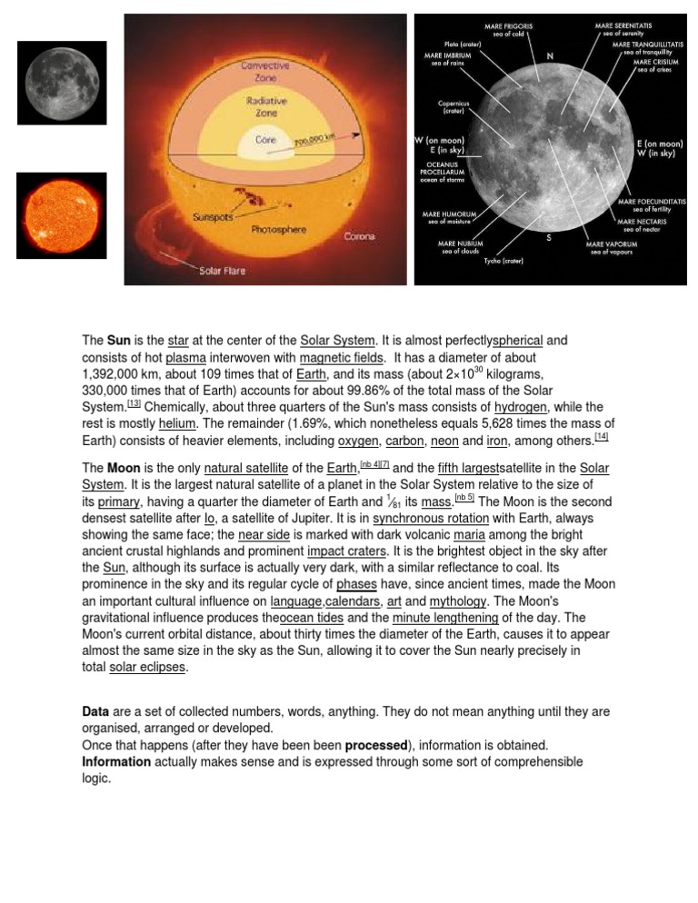 Overview of the Sun and Moon | PDF