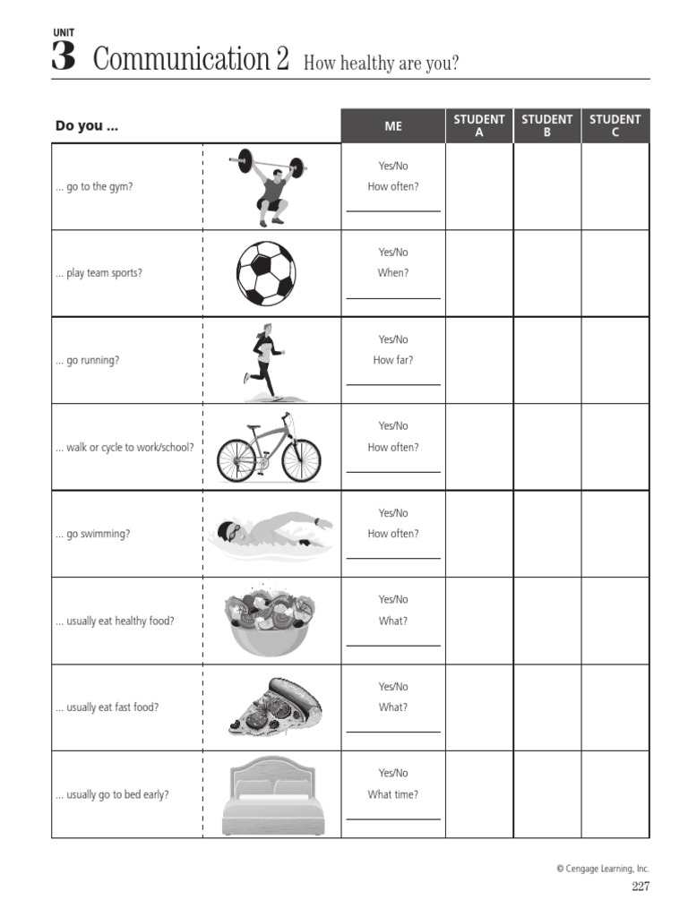Voices Elementary StudentWorksheets Communication 2 Unit 03 | PDF