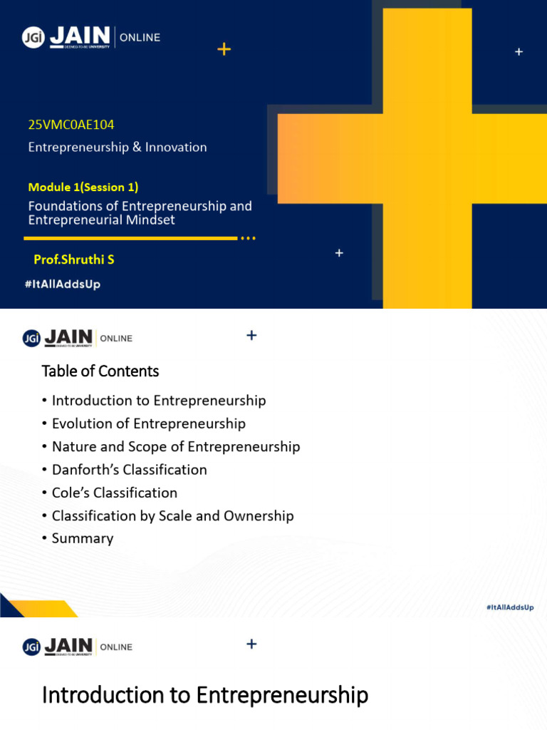 Module 1 | PDF | Entrepreneurship | Innovation