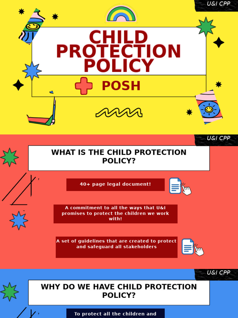 U&I Child Protection Policy Guide | PDF | Sexual Harassment | Harassment
