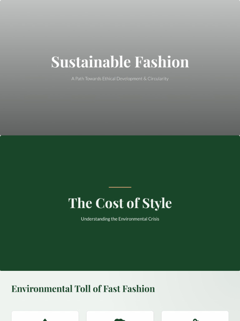 Sustainable Development in Fashion | PDF