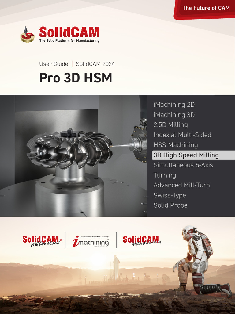 SolidCAM2024forSW Pro3D HSM User Guide | PDF